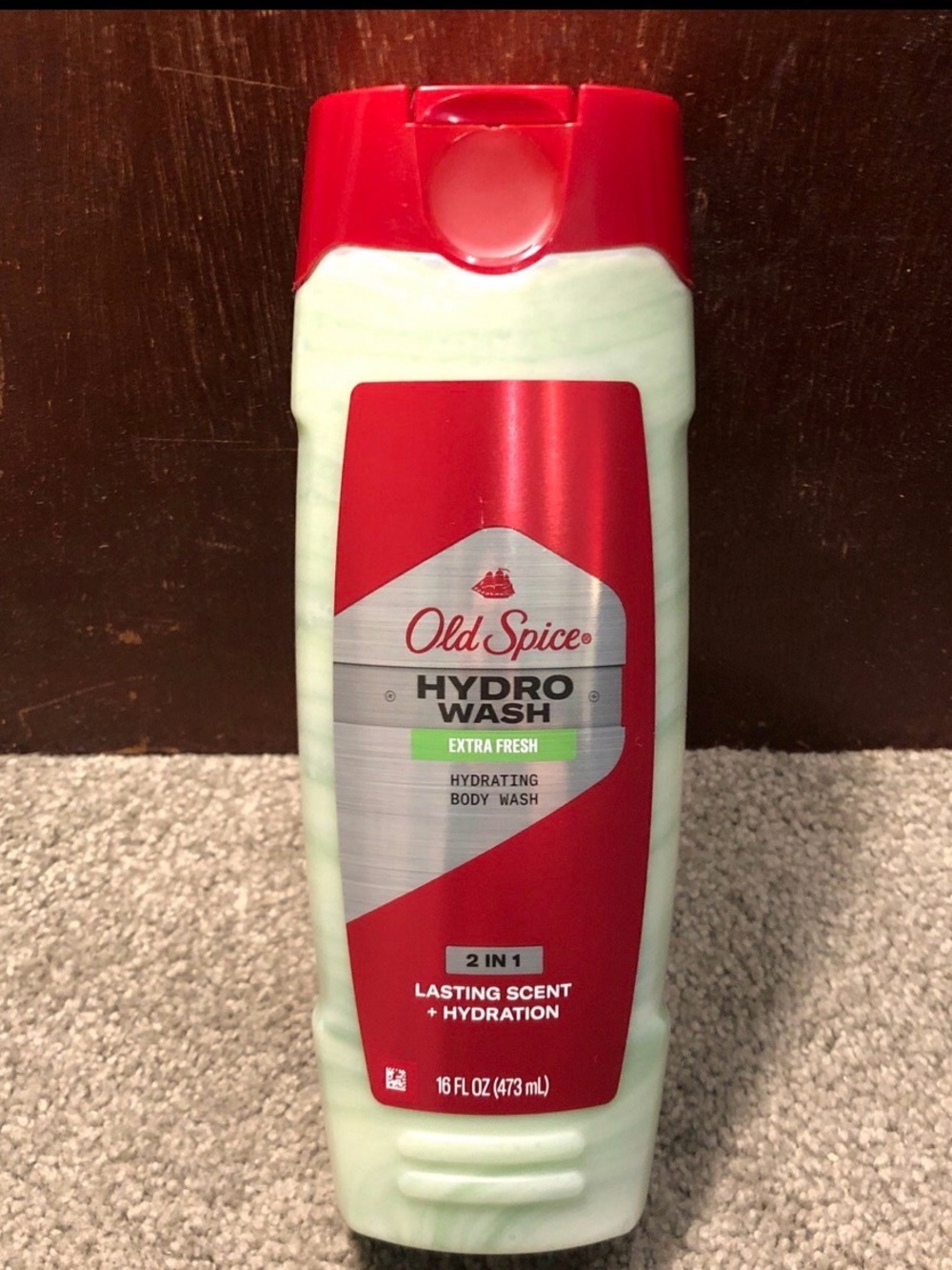 Old Spice Hydro Wash Extra Fresh Hydrating Body Wash 2 In 1 Lasting Scent, 16oz